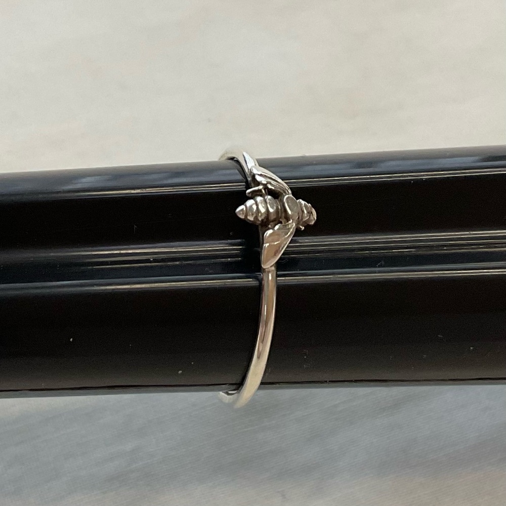 Silver Tone Bee Ring Size 11